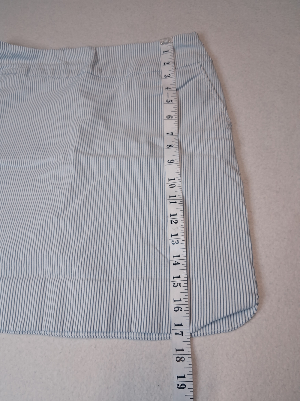 Blue and White Striped Sport Skort  Rayon - Picture 3 of 11